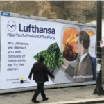 Brandalism contro campagne green sostenibilità Lufthansa